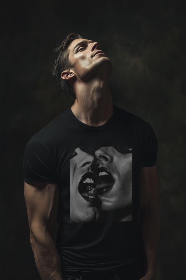Men's Rebel Homme Black T-Shirt - Image 4