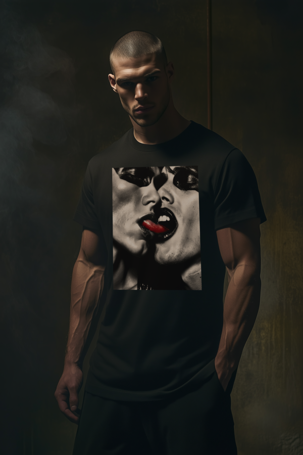 Men's Rebel Homme 2 Black Tee - Image 4
