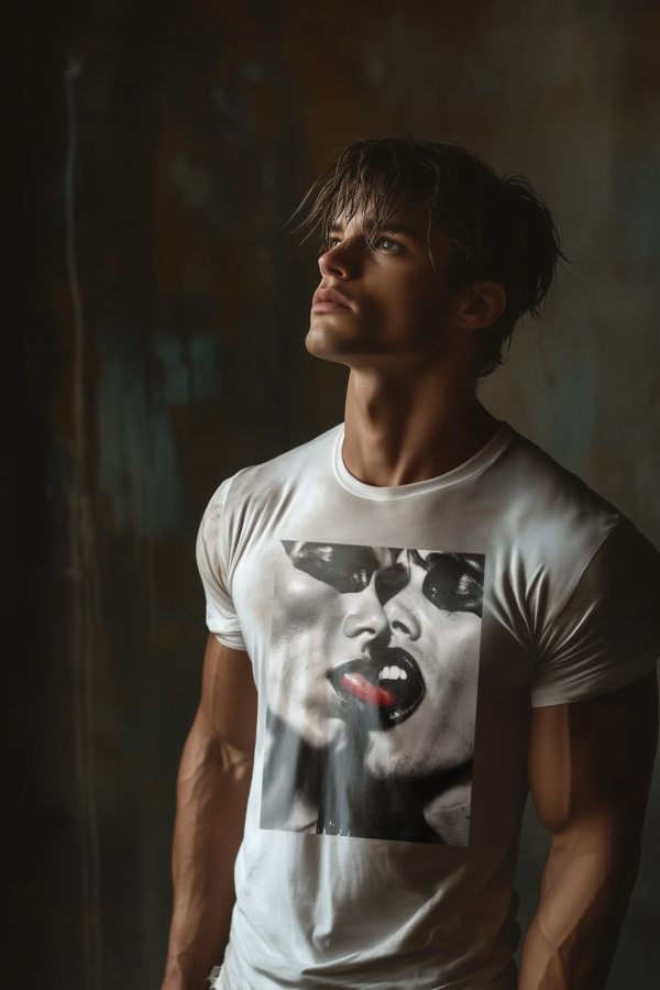 Men's Rebel Homme 2 White Tee - Image 4
