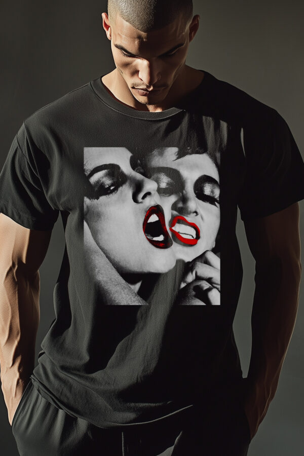 Men's Rebel Femme Black T-Shirt - Image 4